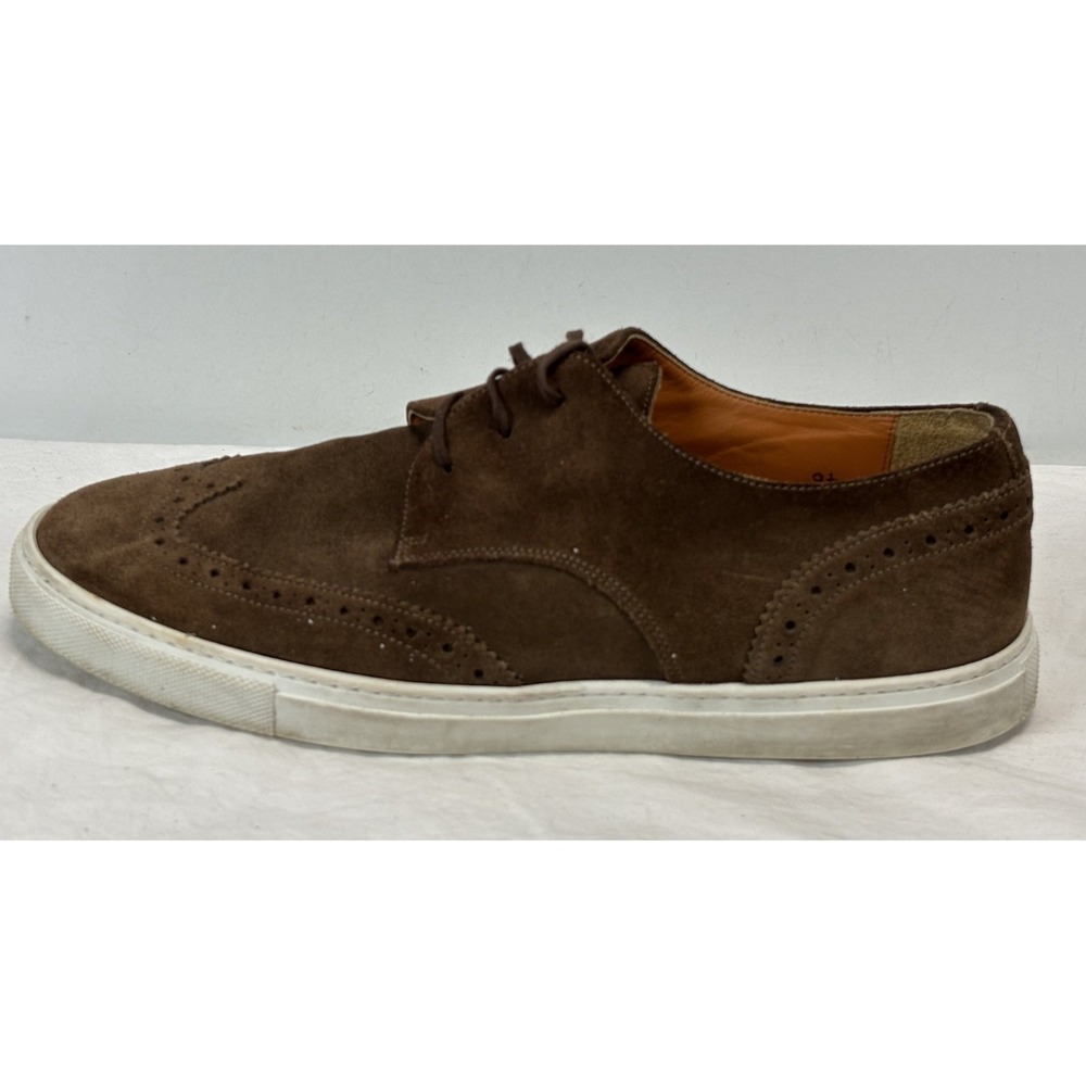 Brooks Brothers Wingtip Shoes Sz 9.5 Men's Brown Suede Lace Up